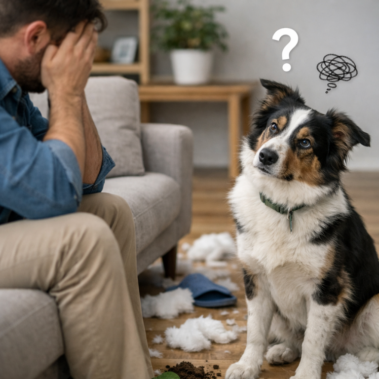 La conducta de tu perro cambia en casa